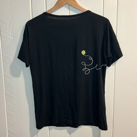 Lacost Black Tennis shirt - Picture 4 of 5